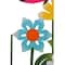 Glitzhome® 3.5ft. 5 Piece Metal Flowers Silhouette Yard Stake